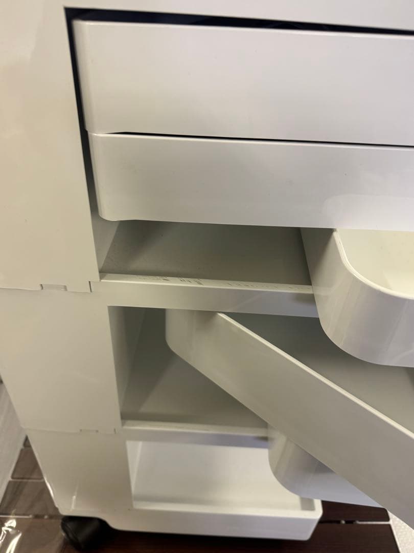 B-LINE ボビーワゴン ホワイト 3段5トレー ジョエコロンボ