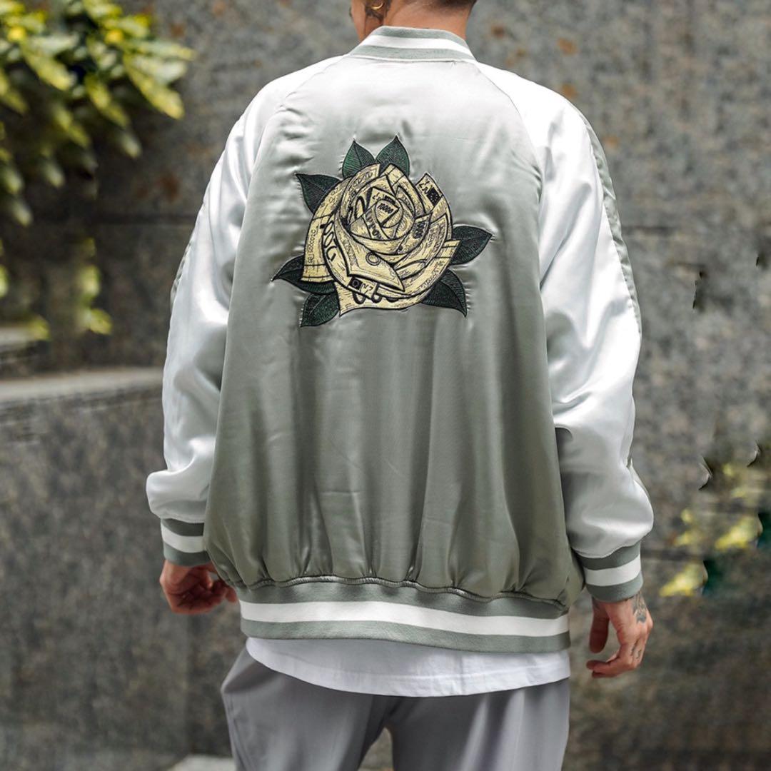 【完売・美品】Subciety スカジャン 銭バラ刺繍 スーベニアジャケットXL