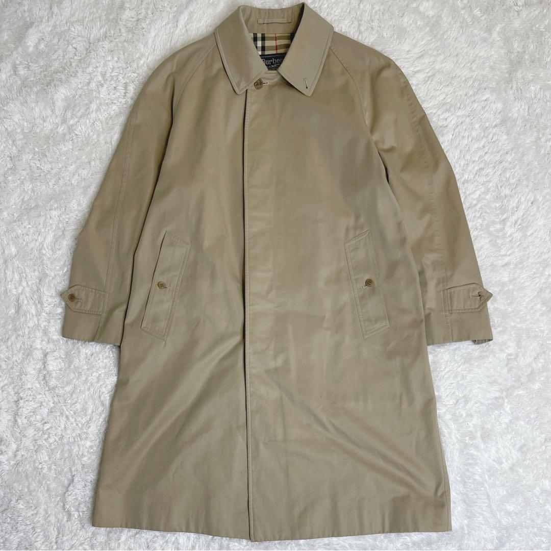 90s BURBERRY'S ステンカラーコート ベージュ ノバチェック ロング
