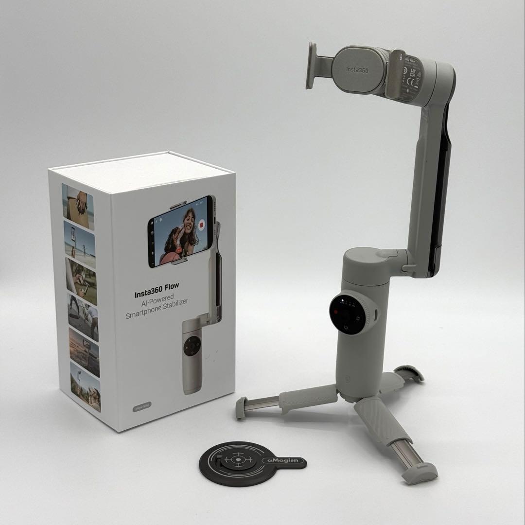 Insta360 Flow スマートフォン用スタビライザー グレー（おまけ付き）
