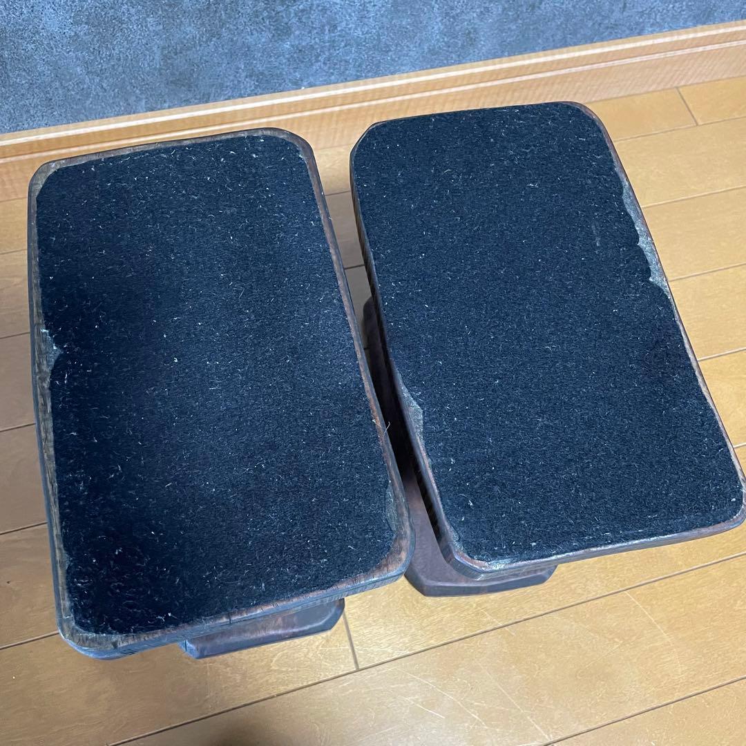 中古　「和」一人卓　花梨　一枚板 天然木　長イス