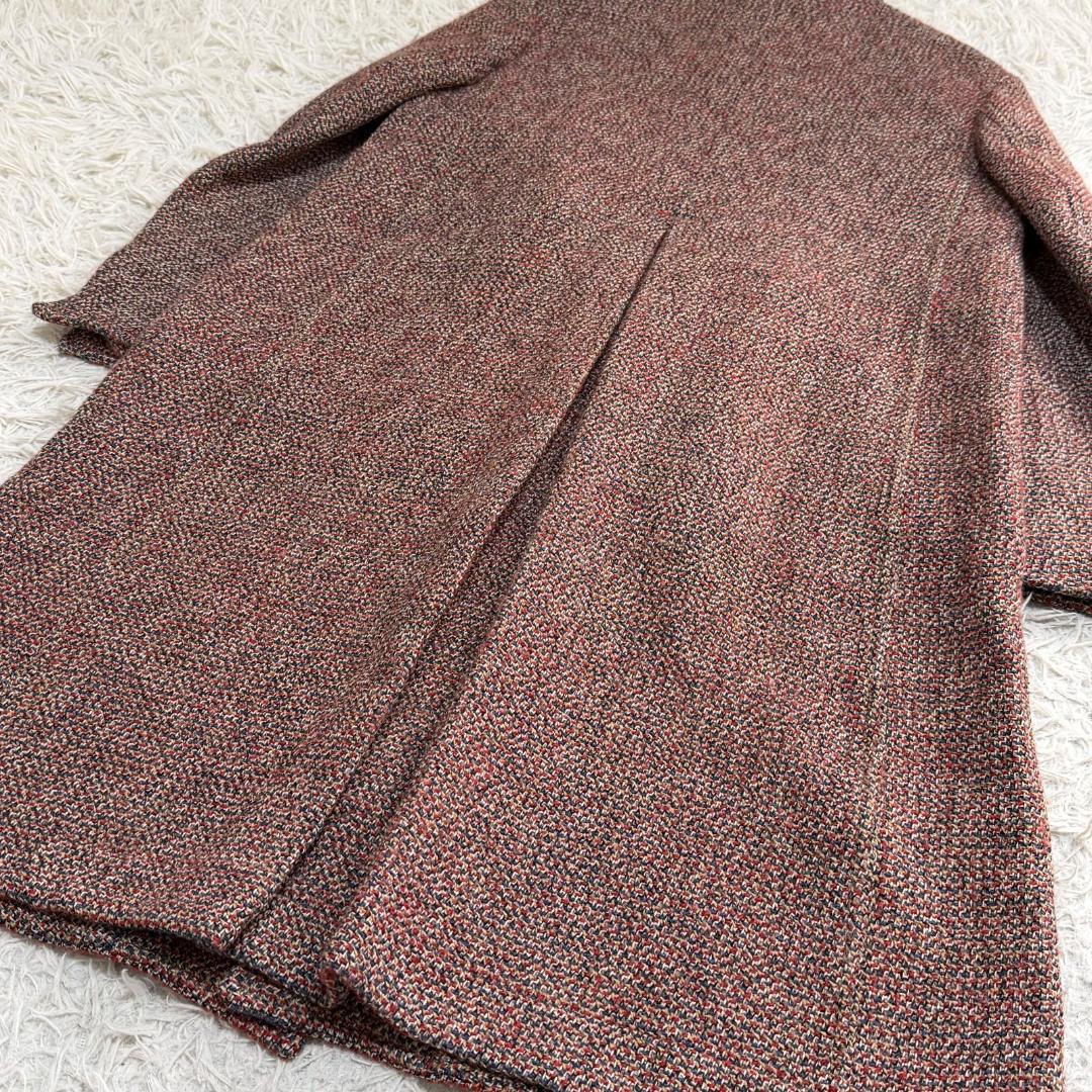 16340✨45R アーミッシュツイードコート ロングコート ウール 日本製