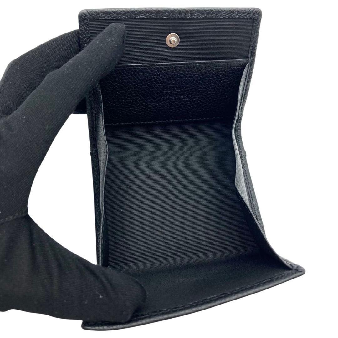 未使用級 ダンヒル　ケース 小銭入れ レザー　シボ革　ブラック　ロゴ