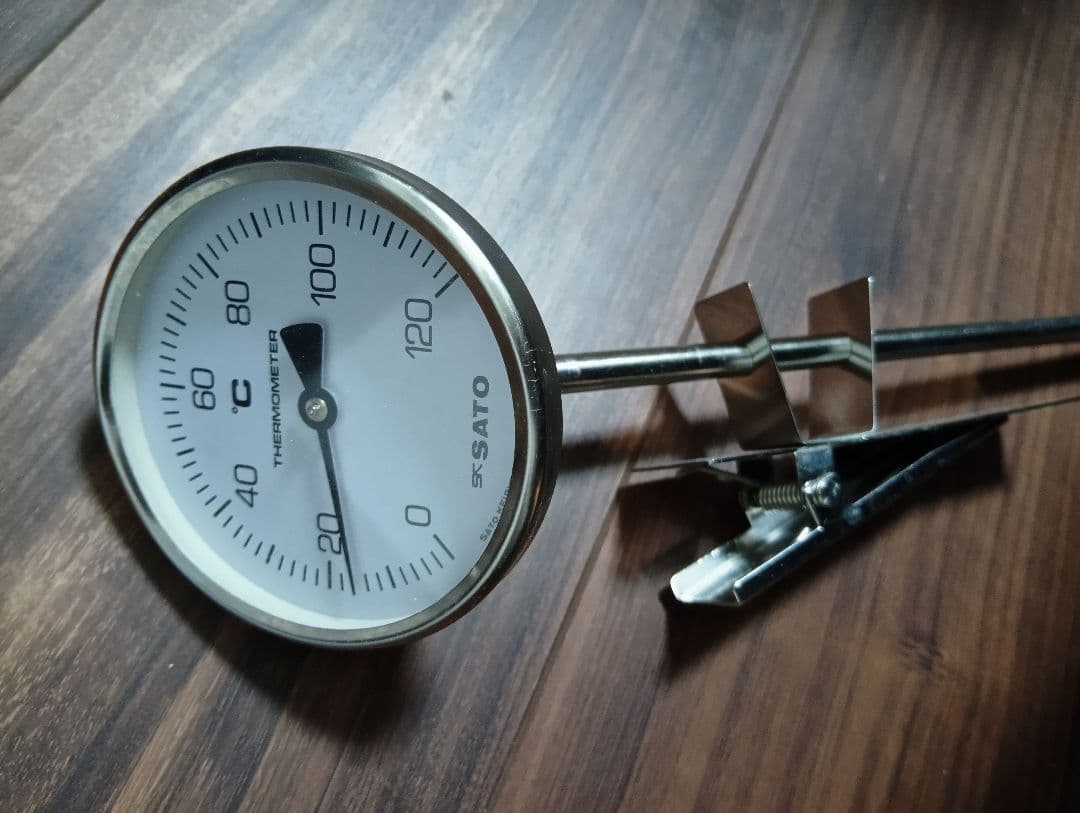 SATO クリップ式温度計 0〜120度