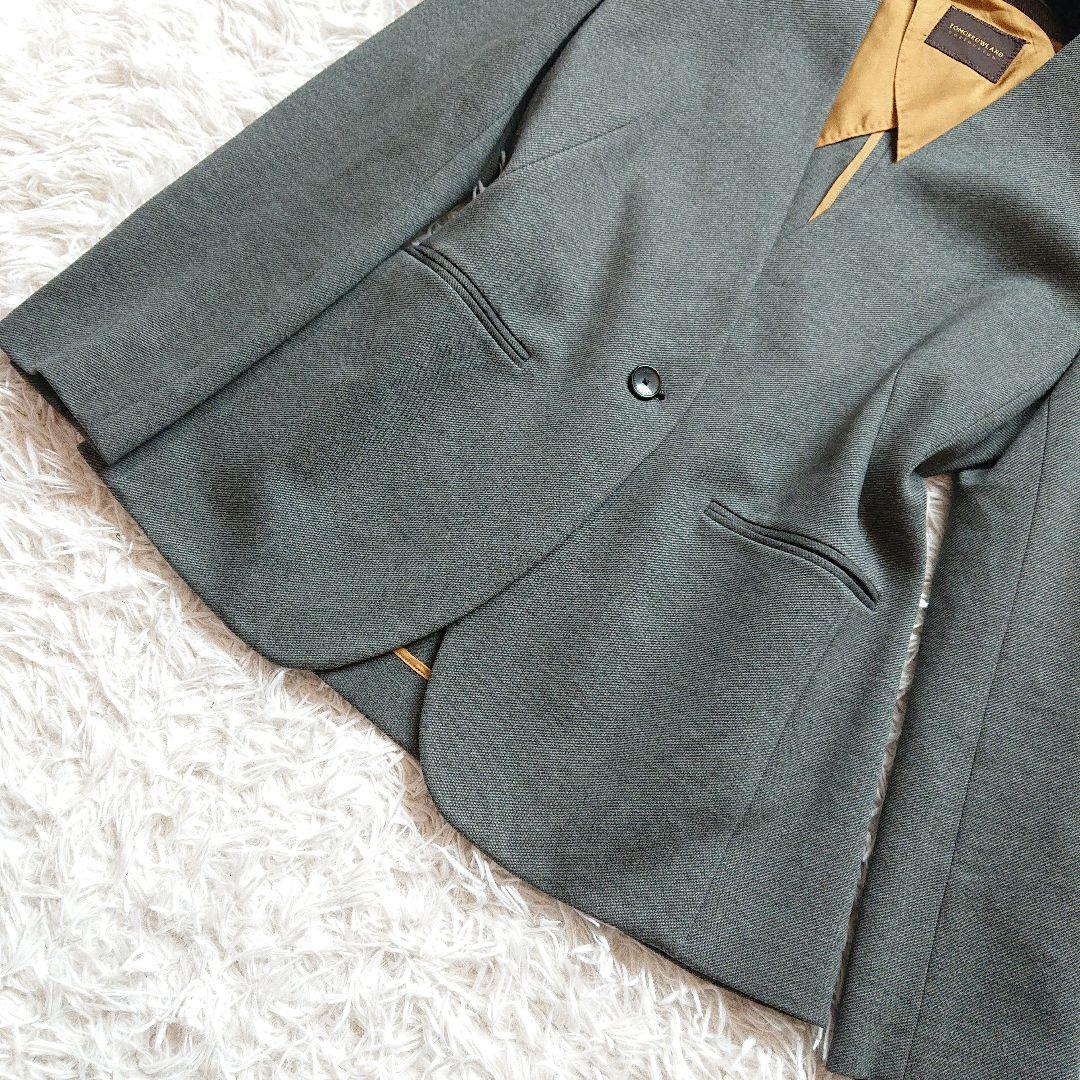 トゥモローランド コレクション ノーカラー パンツスーツ セットアップ レーヨン