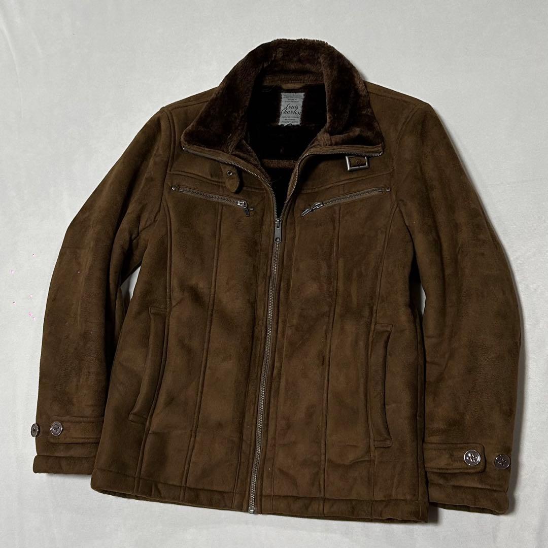 00s ベロア フェイクムートン ボアジャケット シングルライダース お兄系