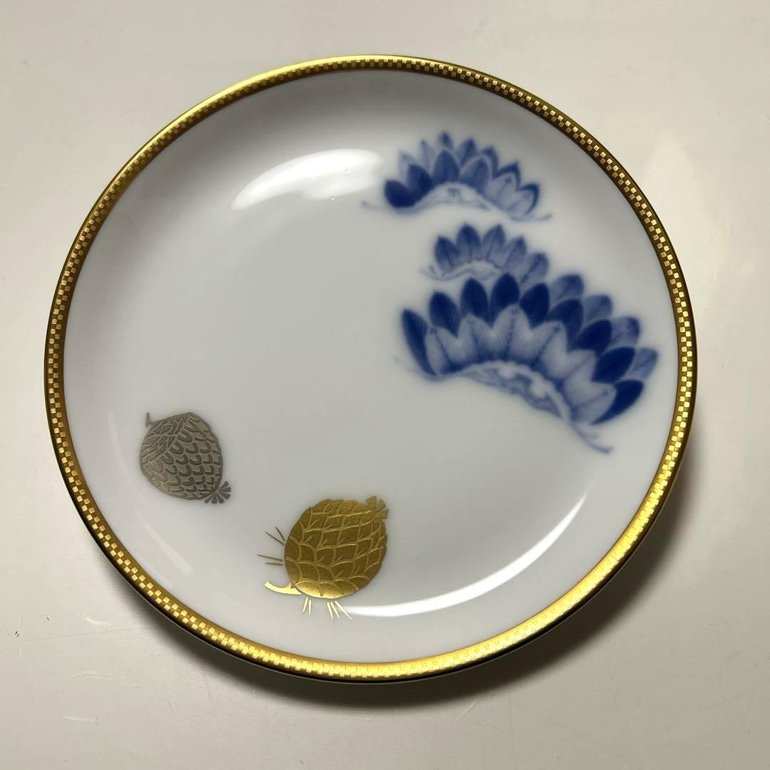 【新品•未使用】大倉陶園 リミテッドエディション 三階松 松笠 純金 プラチナ