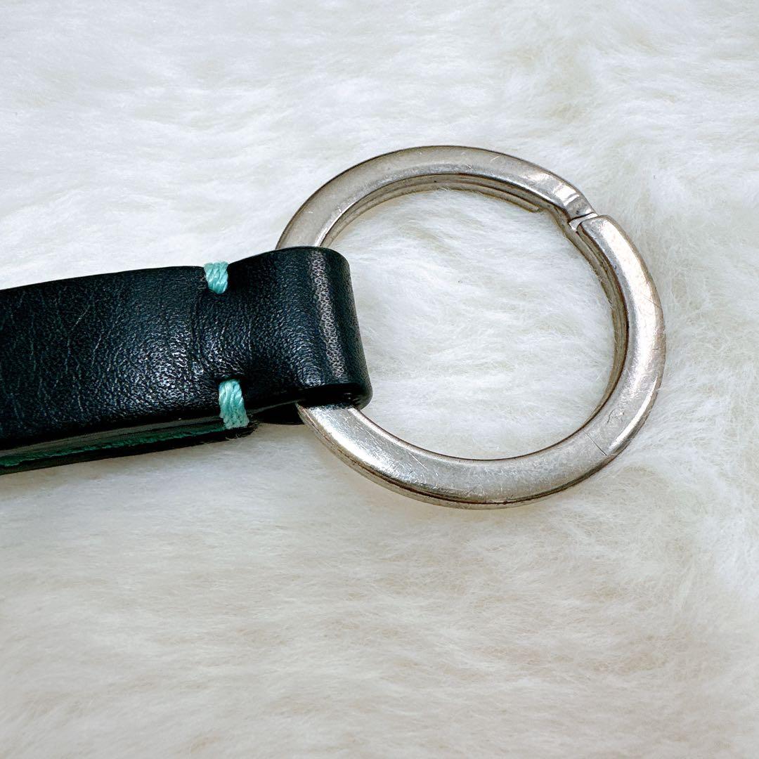 TIFFANY＆Co ティファニー レザーストラップ付キーリング スナップループ