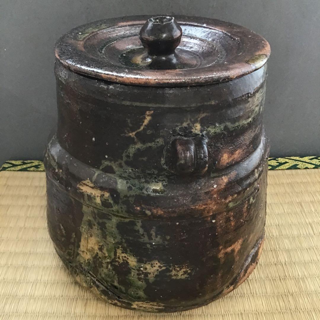 茶道具　水指　いらほ　水指　宗歩作　替蓋付　共箱　S28MS