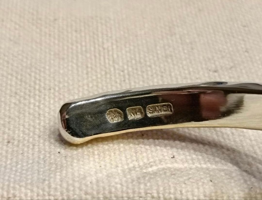 市松 K14 × silver925 スパイラルバングル