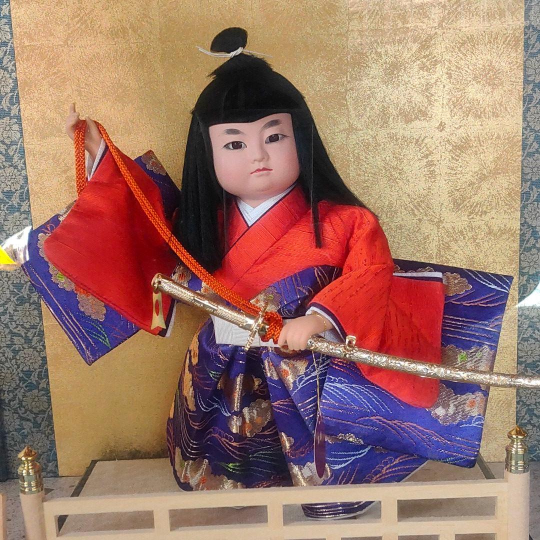 【美品・年代物】五月人形 祝い太刀 室町人形 奈旭作