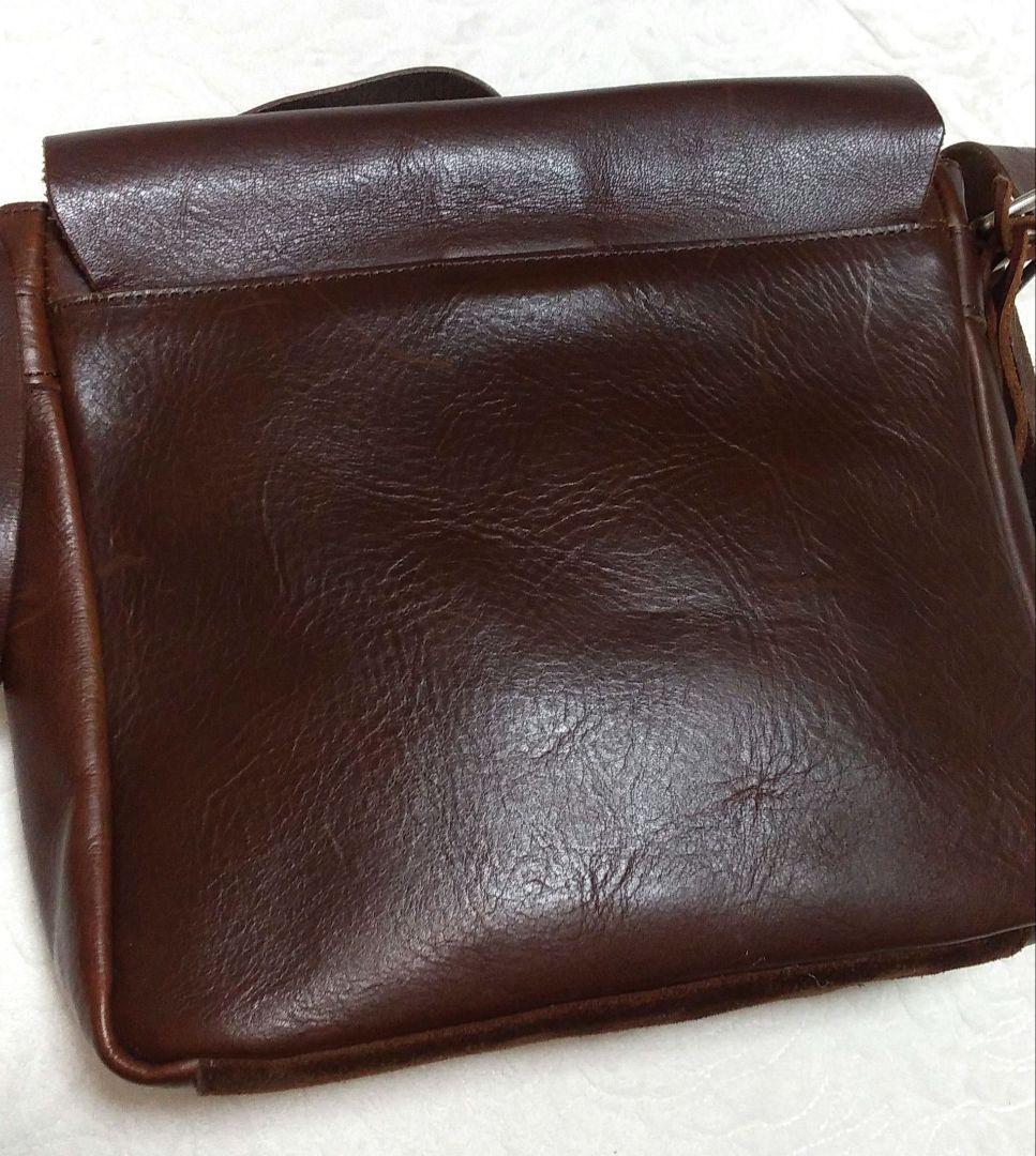 ★ESTNATION☆メンズ　ショルダーバッグ　本革　ブラウン