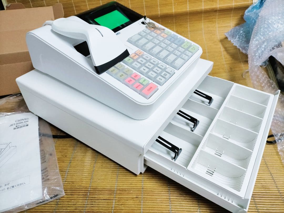 クローバーレジスター　JET-650LSスキャナ付き　PC連携　321111