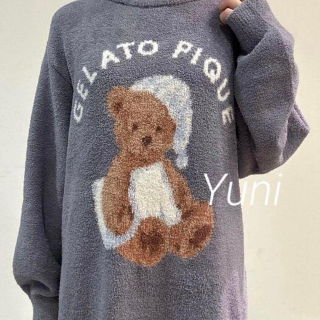 専用♡正規品♡GOOD NIGHT BEAR ジャガードワンピース♡ネイビー