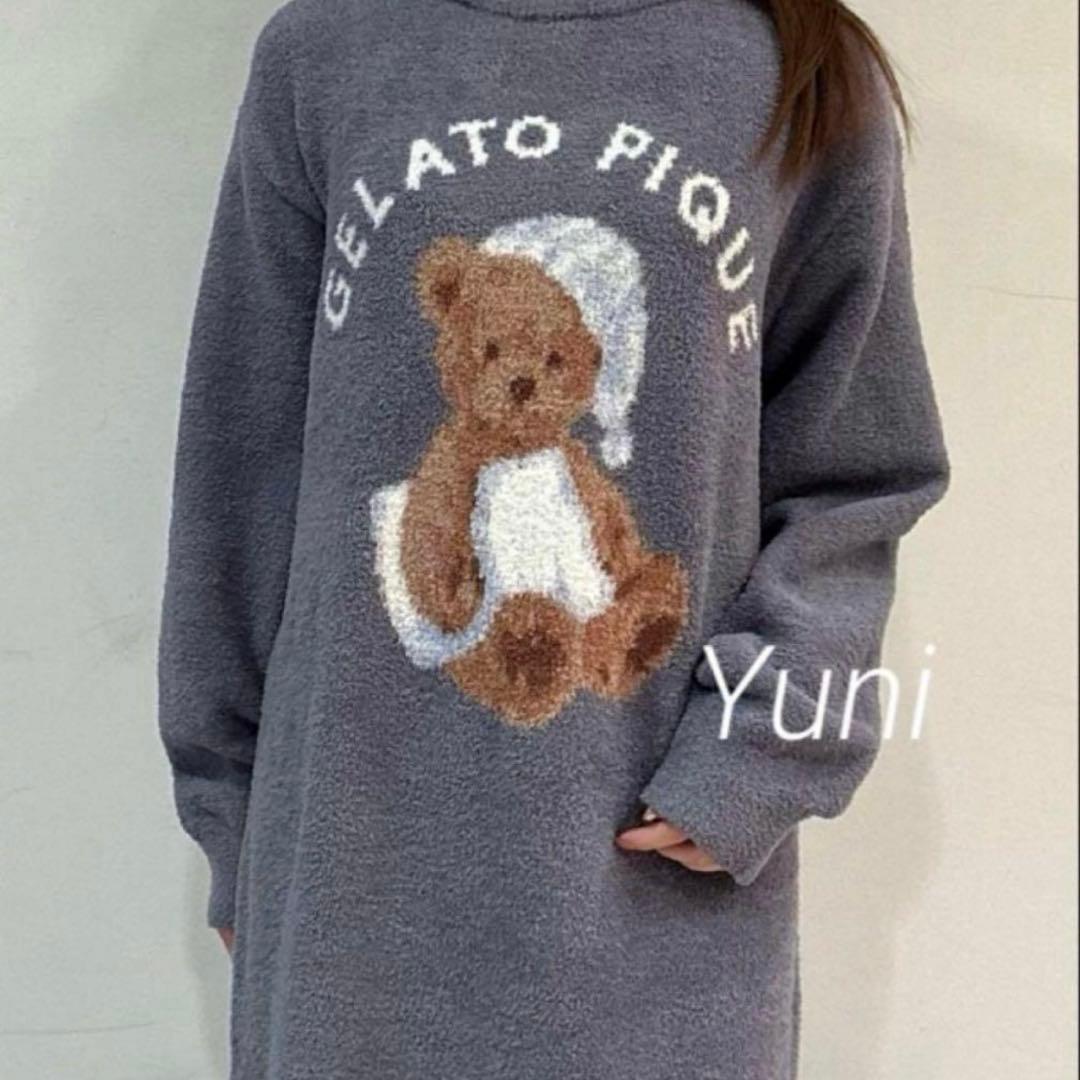 専用♡正規品♡GOOD NIGHT BEAR ジャガードワンピース♡ネイビー