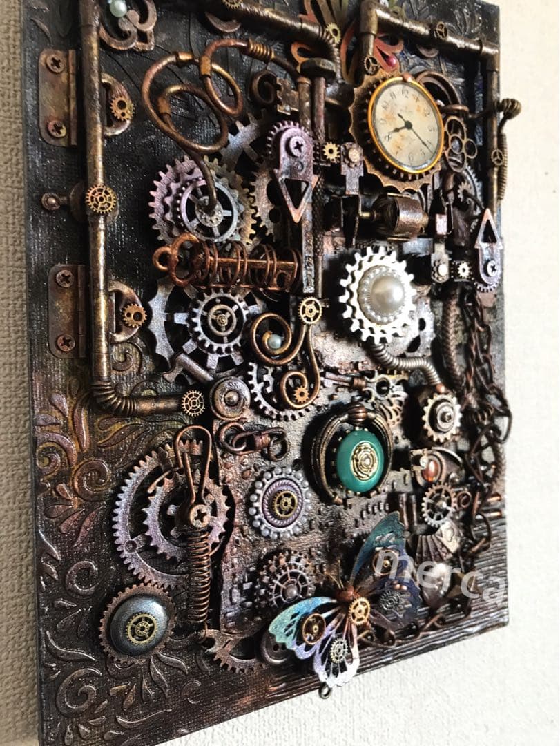 テクスチャー スチームパンクアート 立体画 原画 1点もの sp#8