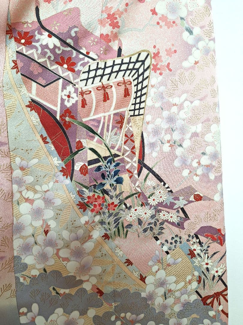 着物リメイクワンピース3672