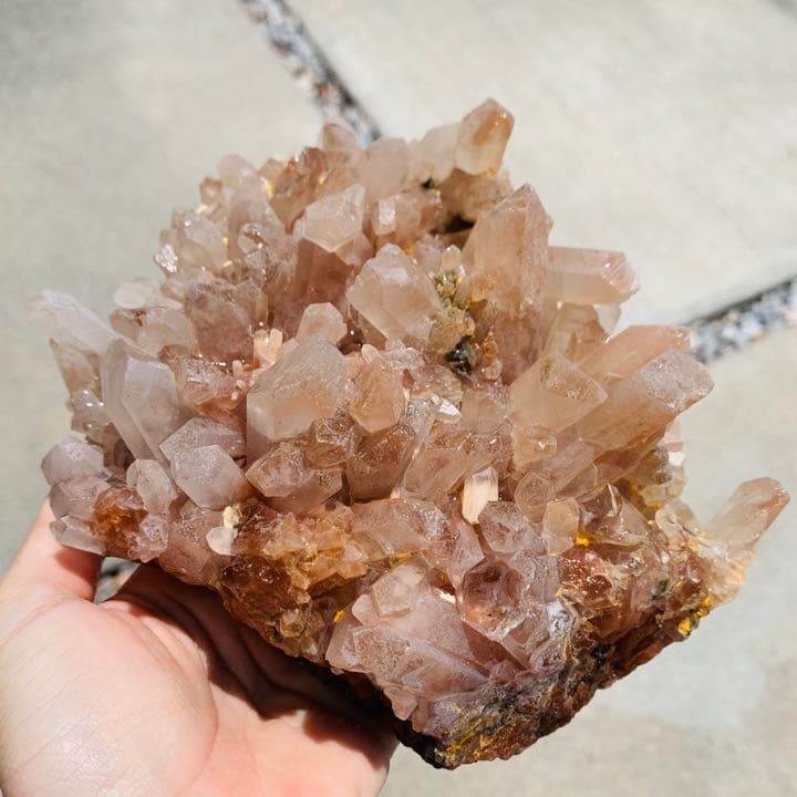 【⭐️高い霊力・エネルギー力‼︎⭐️】インド産 マニカラン水晶 クラスター 天然石