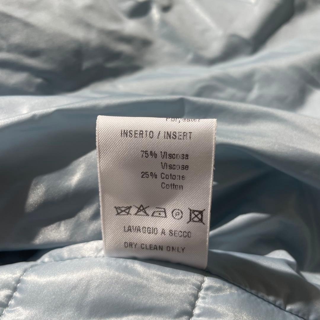 極美品✨ エルマンノシェルビーノ ダウンコート レース生地 軽量 ブルー