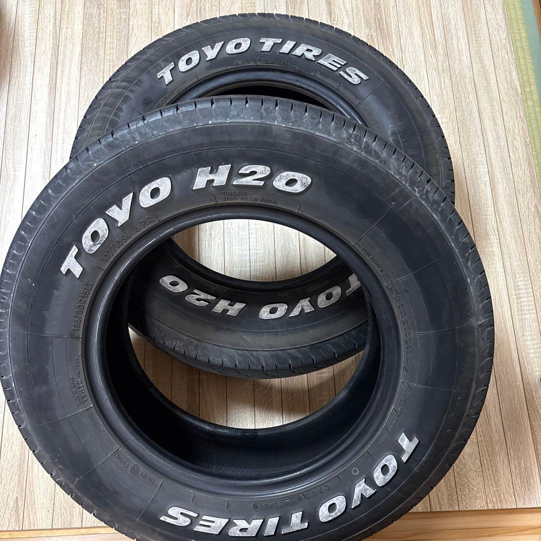 送料無料 TOYO H20 195/80R15LT 21年製 タイヤ 2本セット