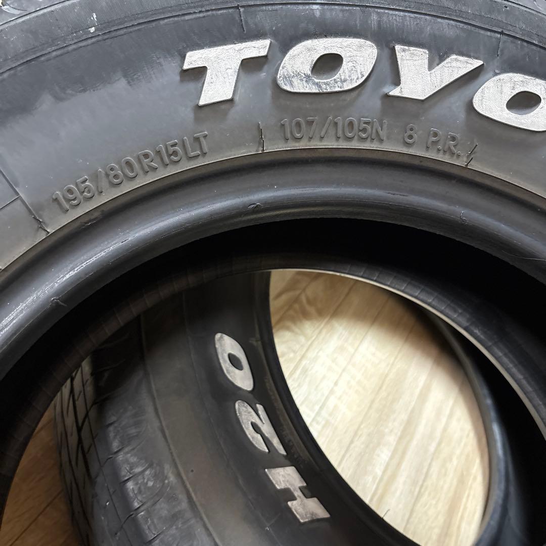 送料無料 TOYO H20 195/80R15LT 21年製 タイヤ 2本セット