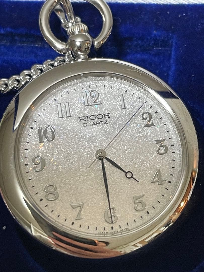 RICOH クォーツ懐中時計 シルバー