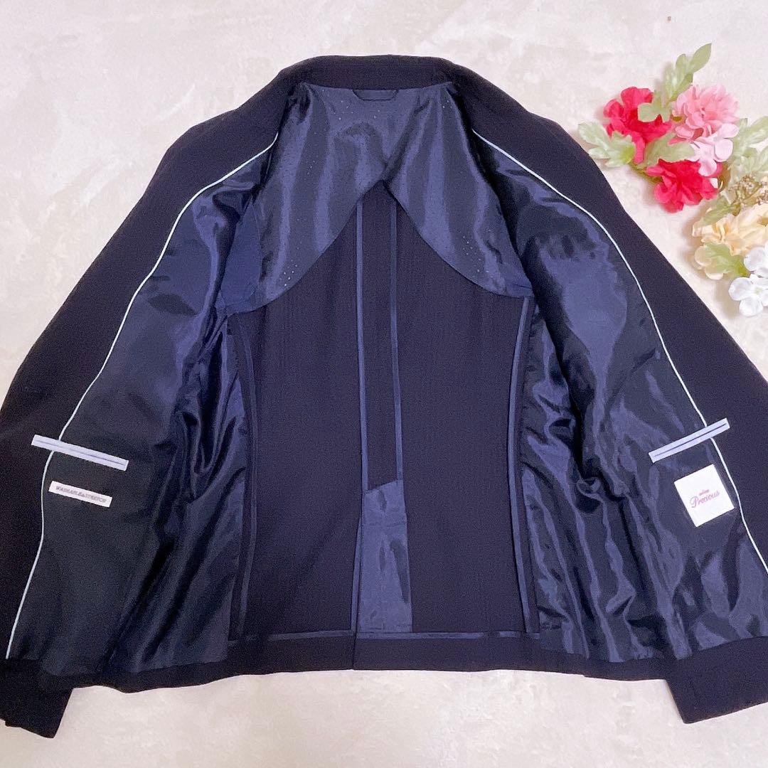 【未使用級】n♡line スーツ 13号 15号 ウォッシャブル ストレッチ