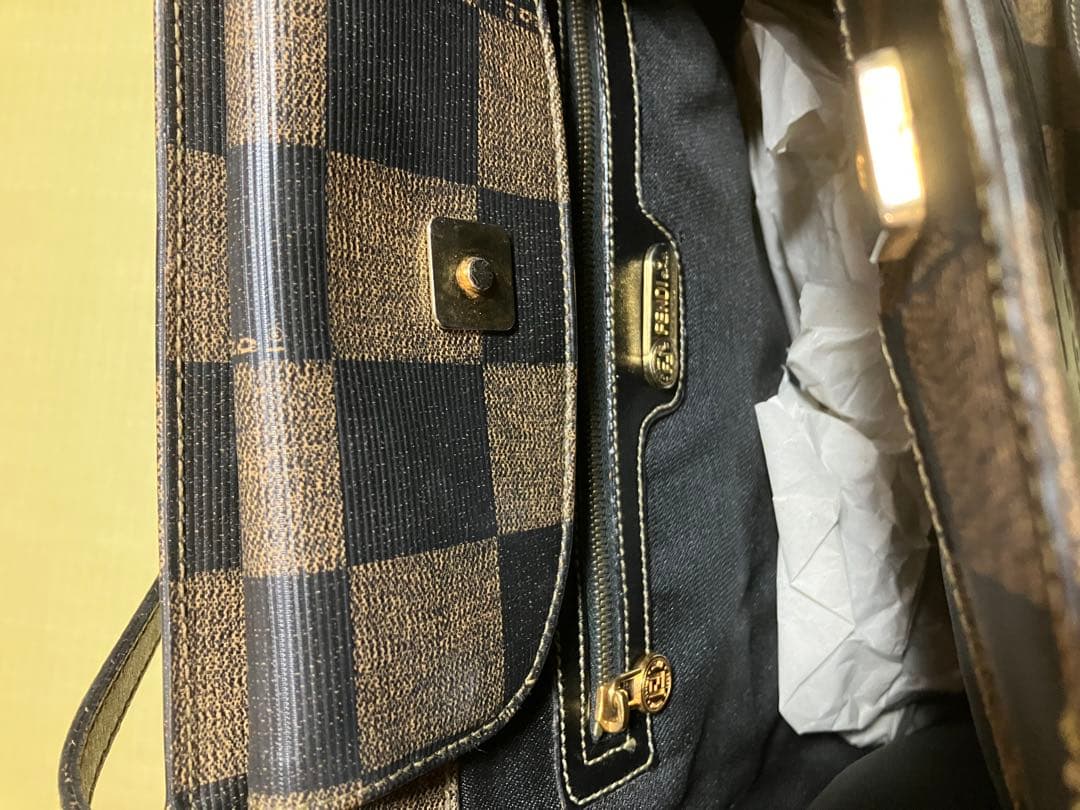 Fendi チェック柄 トートバッグ