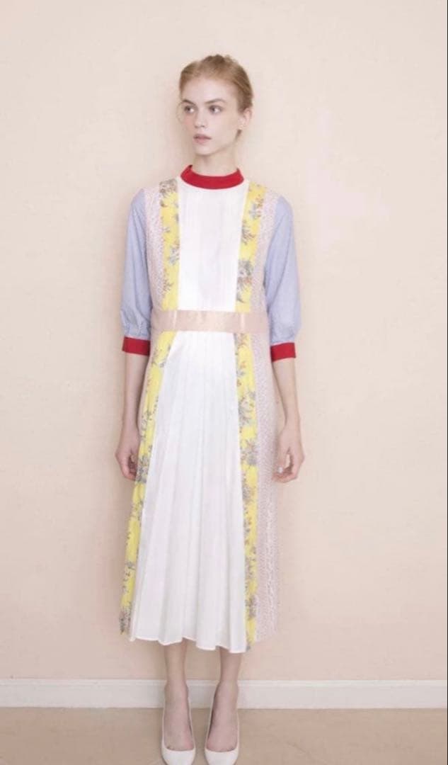 《完売品》　新品未着用ADELLY パッチワークワンピース