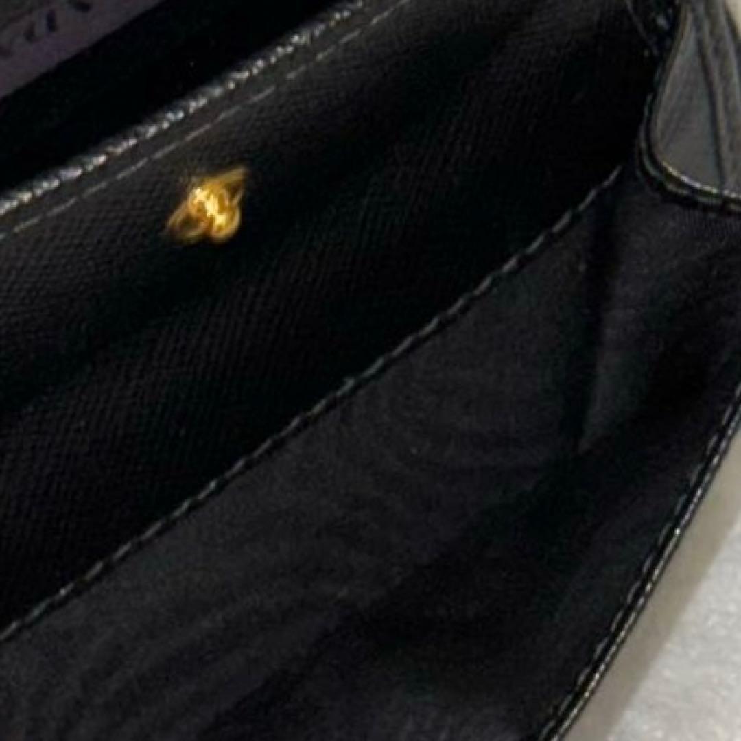 ⭐️新品未使用⭐️　PRADA サフィアーノ　三角ロゴ　二つ折り財布　ブラック
