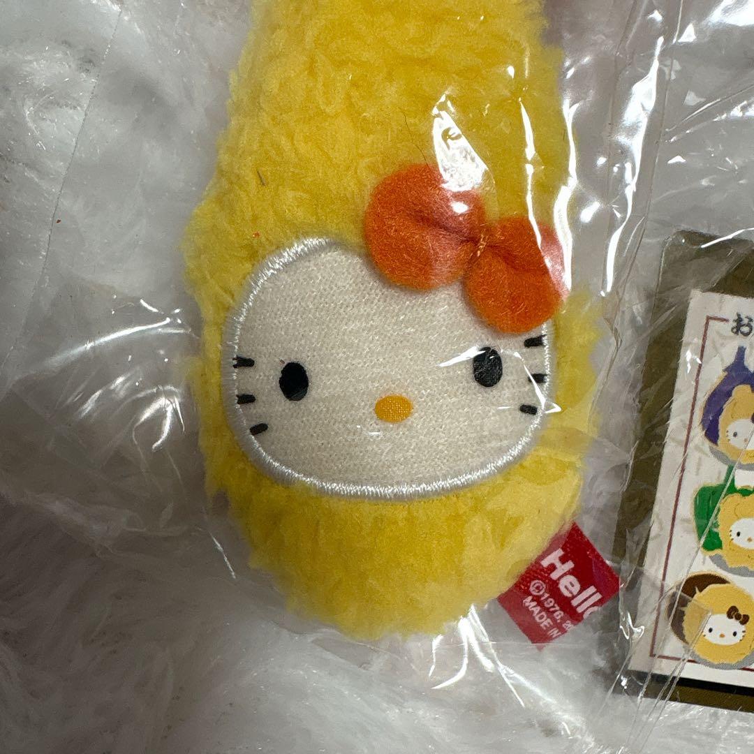 ハローキティ　天ぷら子猫シリーズ　えびバージョン　ぬいぐるみストラップ　平成