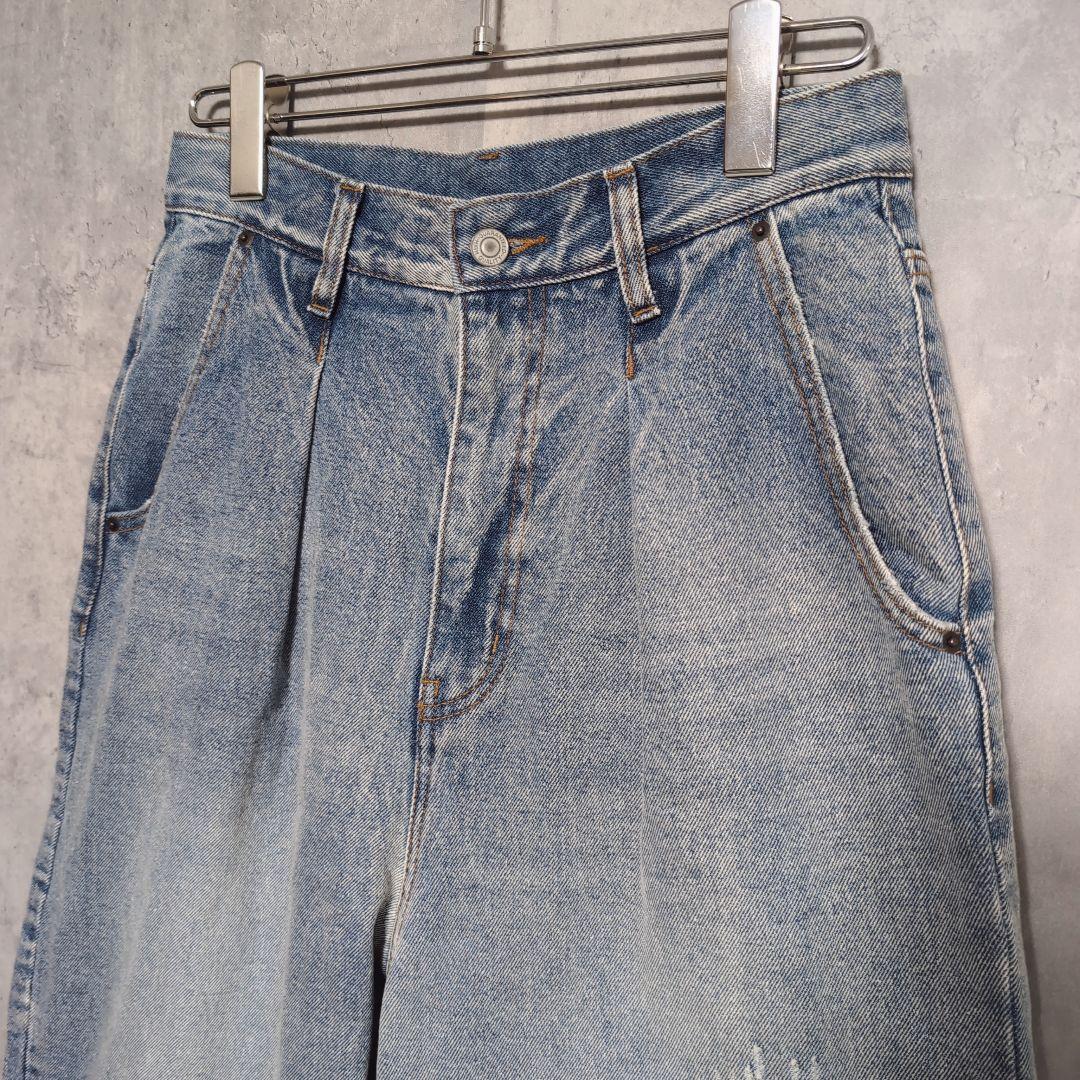 YENN イェン【40】HIGH RISE TUCK WIDE PT