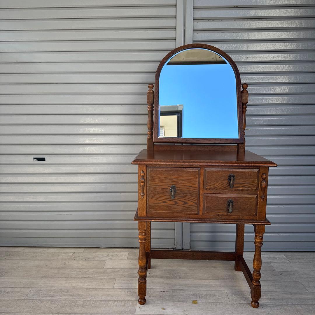 三越家具 ブルージュ オーク材 ドレッサー　英国カントリー