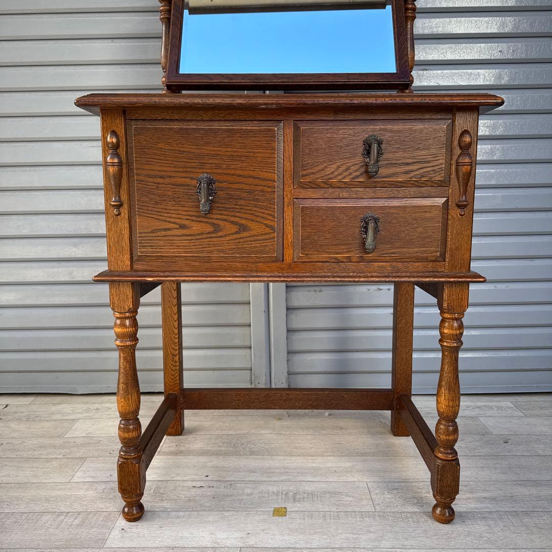 三越家具 ブルージュ オーク材 ドレッサー　英国カントリー