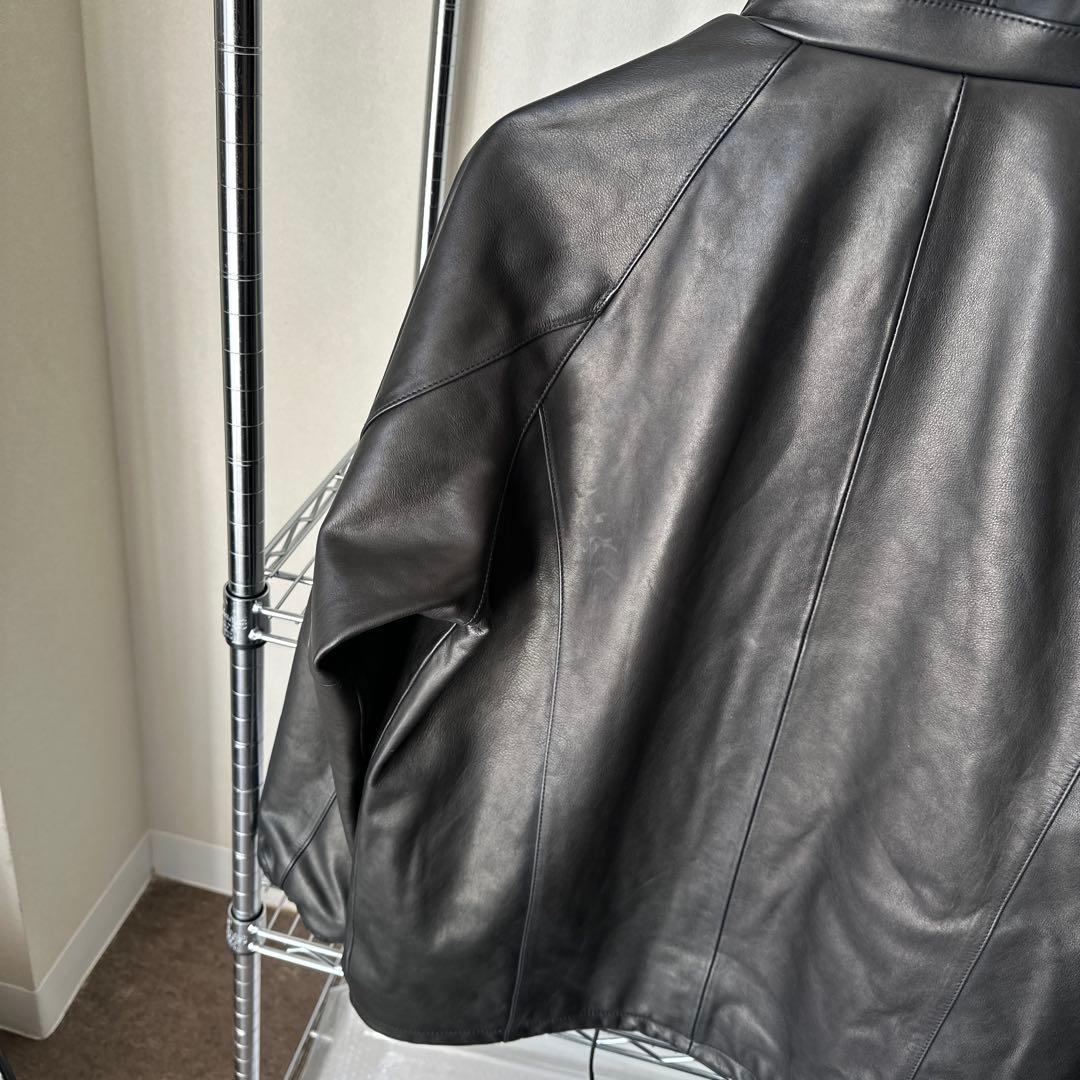 水染カーフレザー コーチジャケット 1.1-1.2mm 無塗装 L