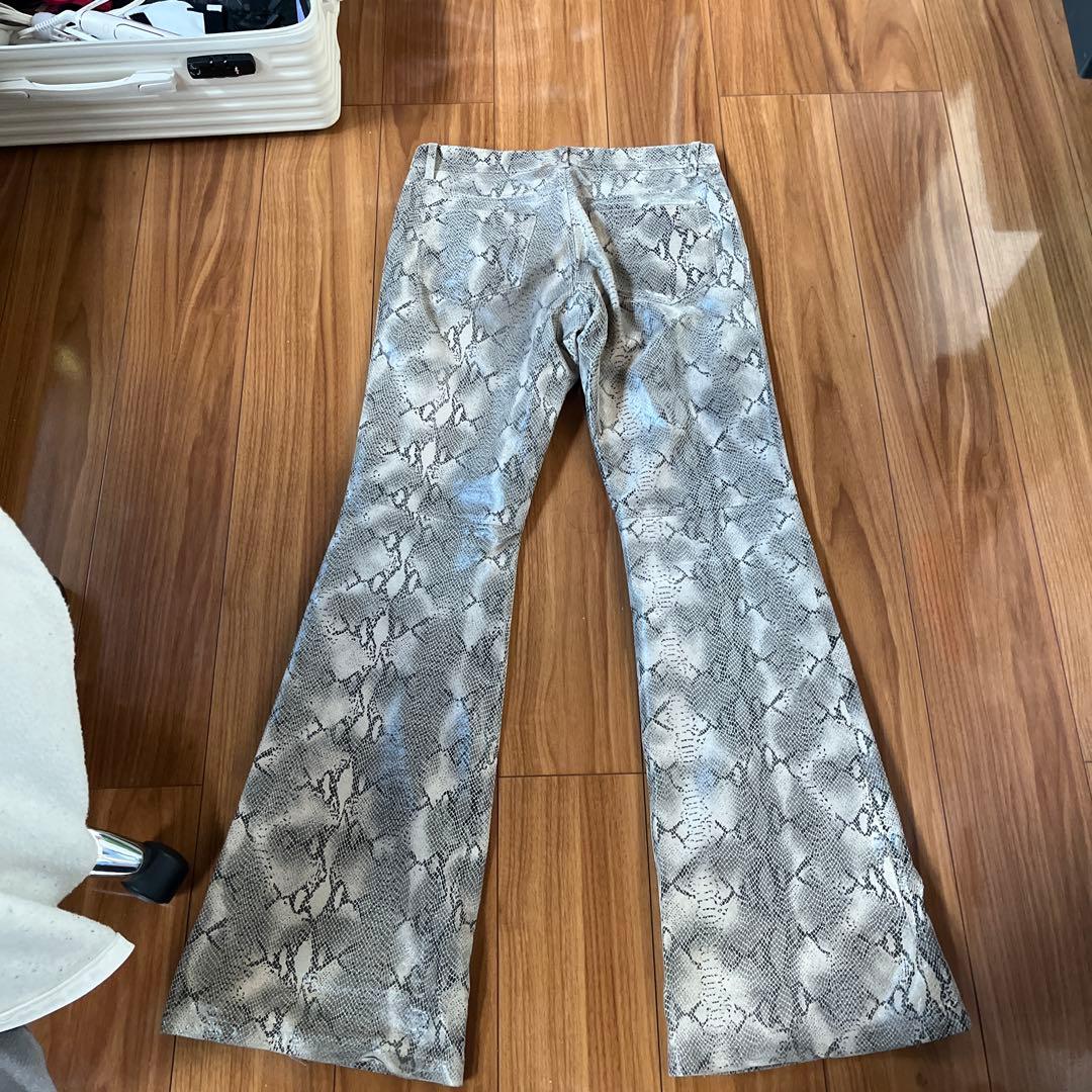 R*p様 トルネードマート パイソンフレアレザーパンツ TORNADO MART