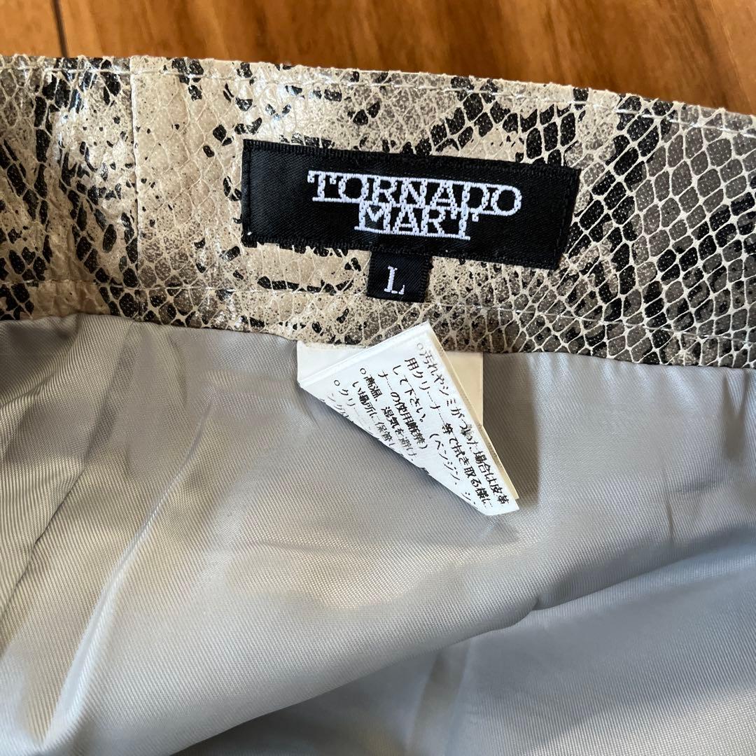 R*p様 トルネードマート パイソンフレアレザーパンツ TORNADO MART