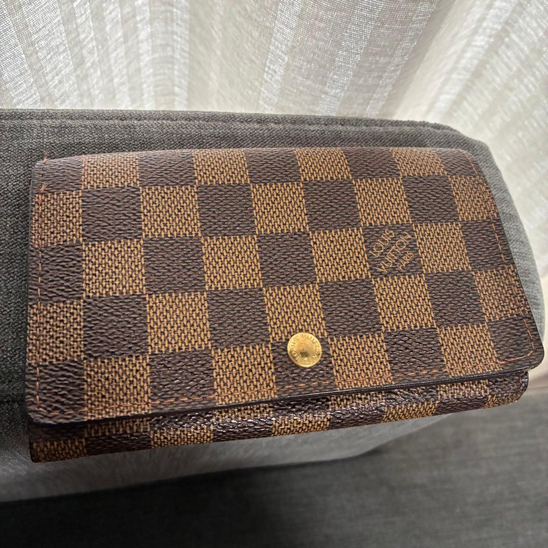 Louis Vuitton/ダミエ/L字ファスナー二つ折り財布