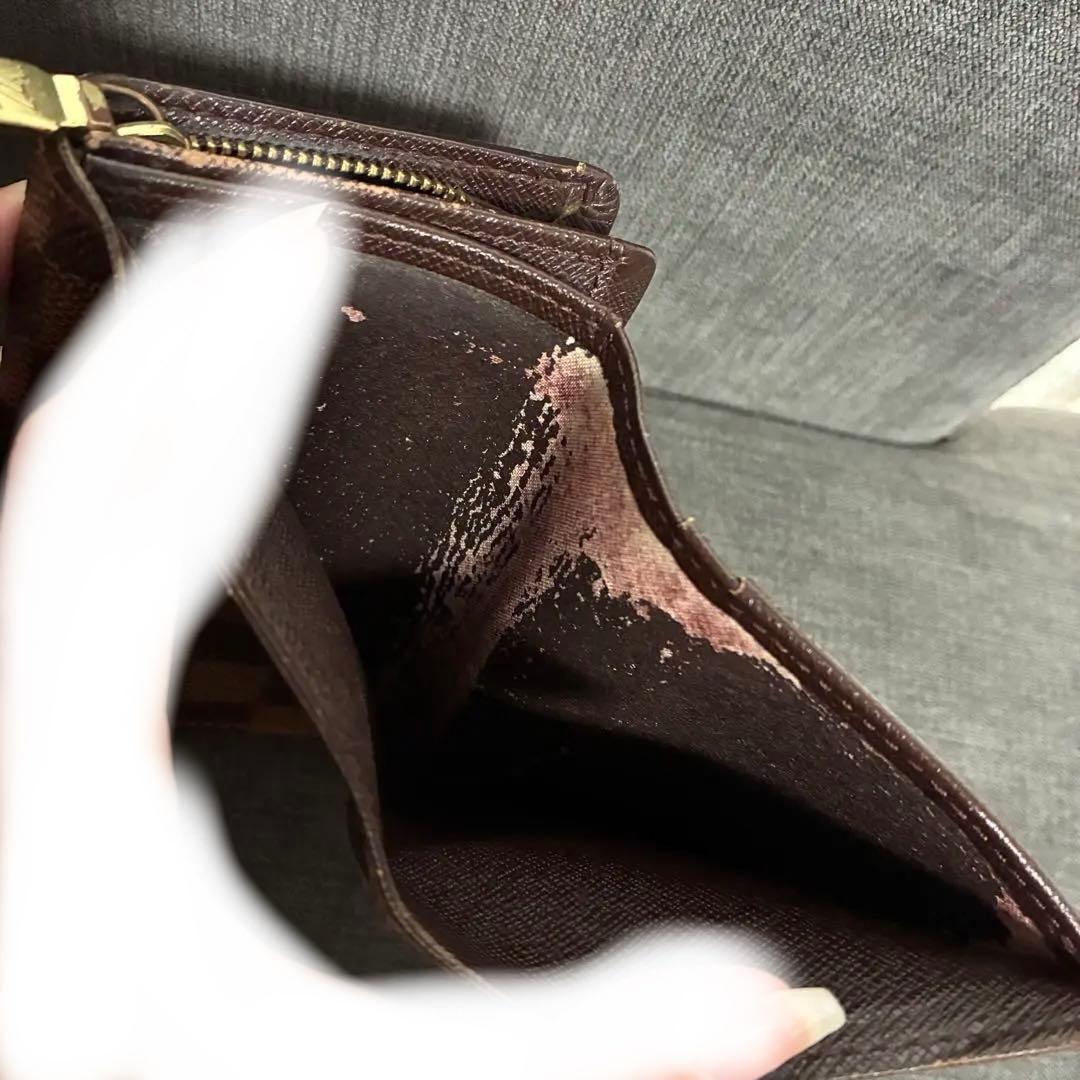 Louis Vuitton/ダミエ/L字ファスナー二つ折り財布