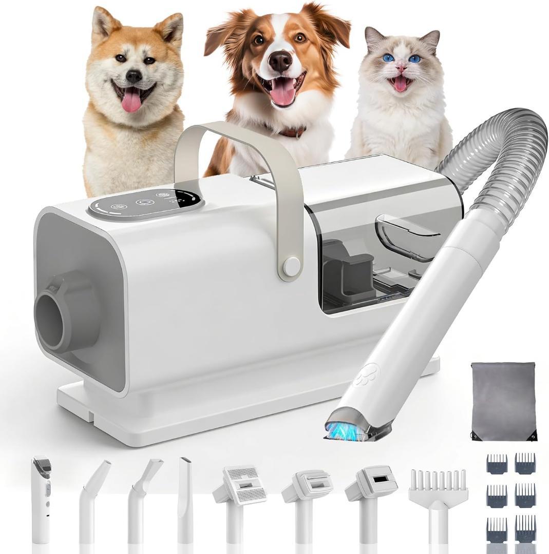 犬用バリカン ペット用バリカン グルーミング 掃除機ドライヤー機能を一体化