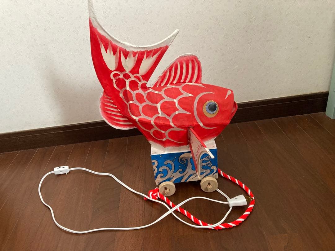 新潟県　巻の鯛車　郷土玩具