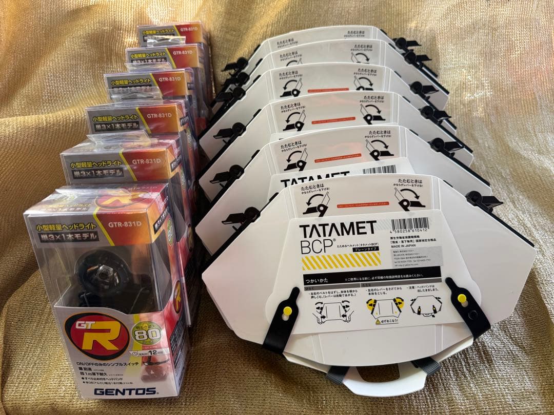 新品 タニザワ TATAMET BCPとGENTOS ヘッドライト6セット