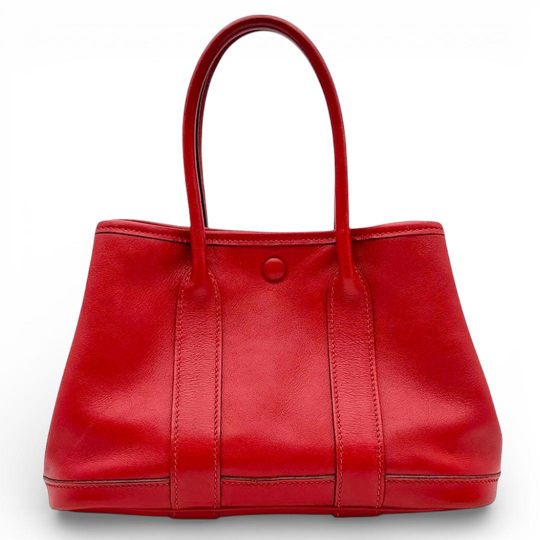 【美品】エルメス ガーデンツイリー TTPM スイフト ヴァーミリオン レッド