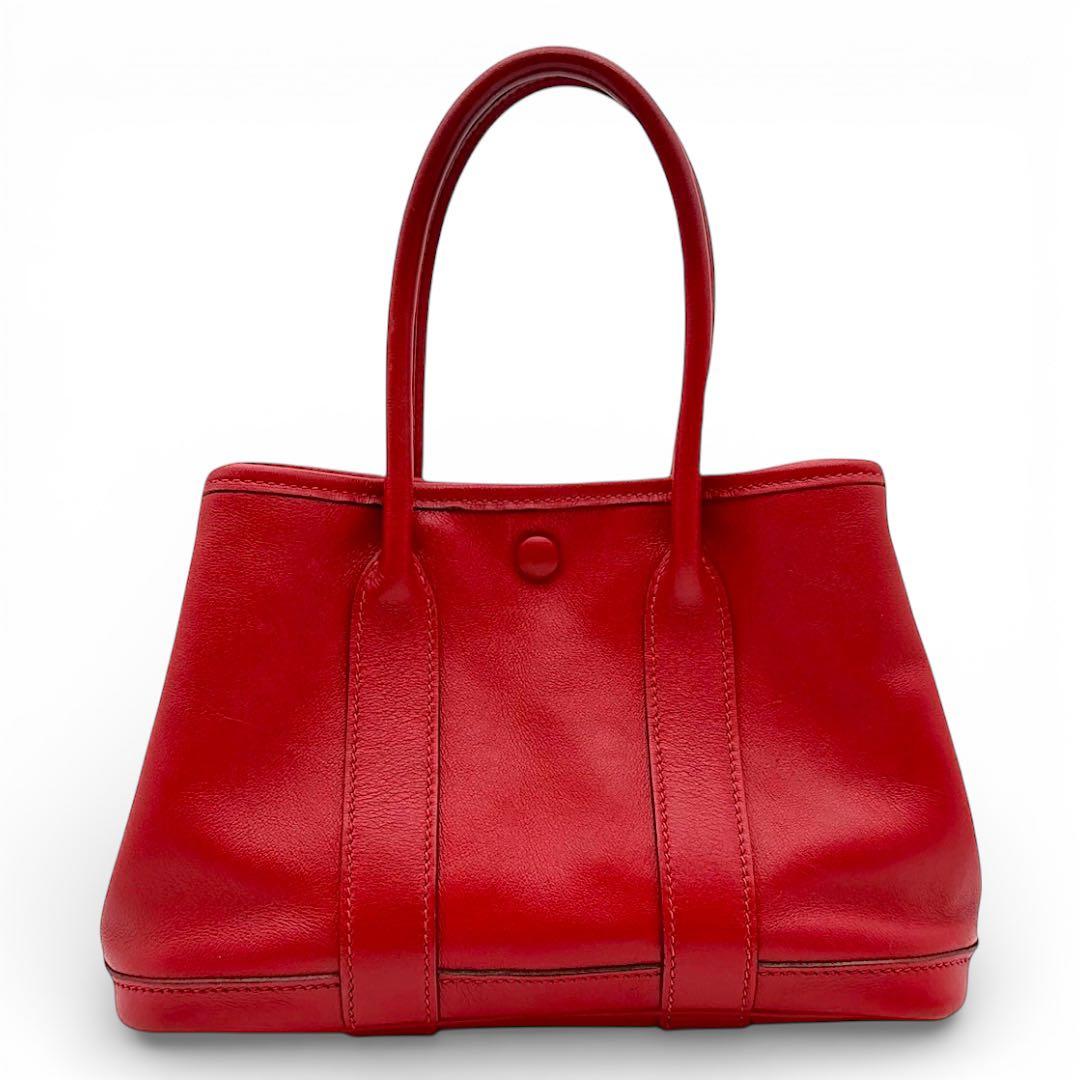 【美品】エルメス ガーデンツイリー TTPM スイフト ヴァーミリオン レッド