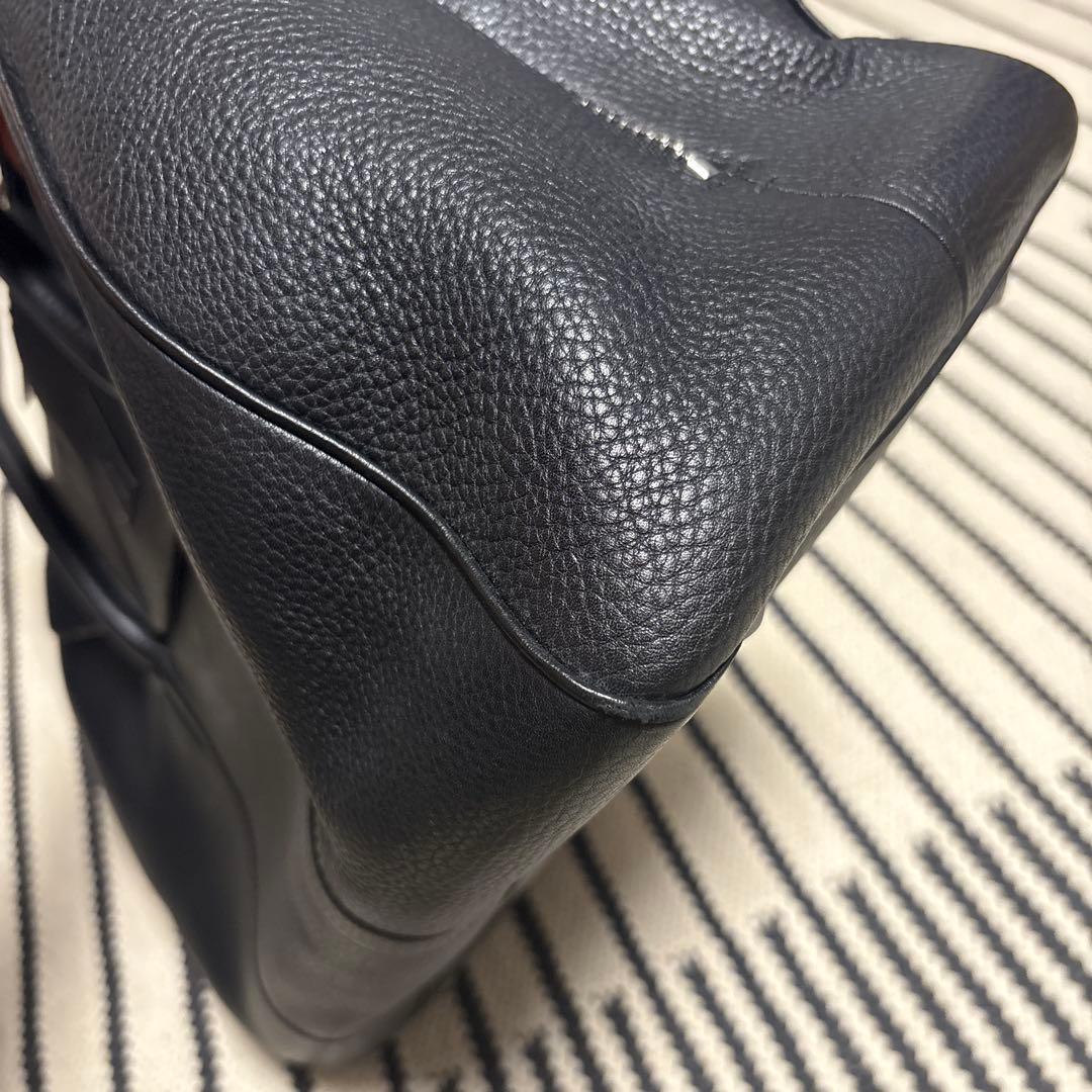 最終価格ゴールデングースGOLDEN黒レザーボストンバッグハンドバッグ