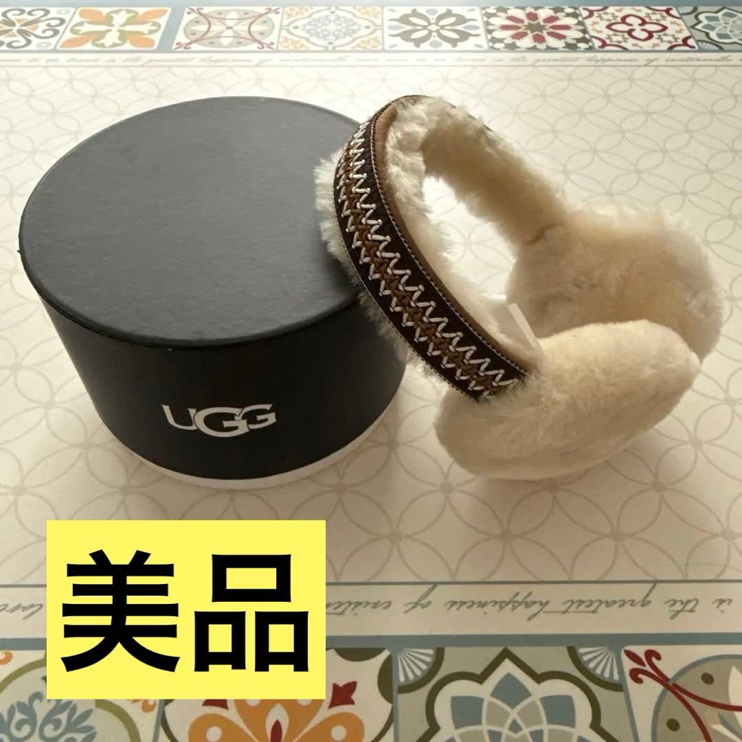 UGG レディース シープスキン イヤーマフ タスマン 栗色 ワンサイズ