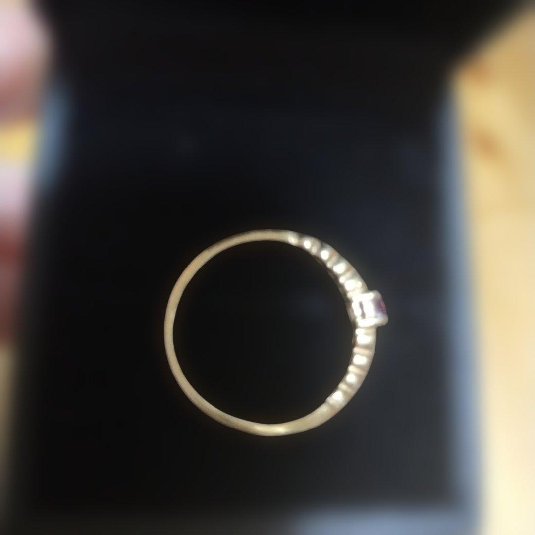 専用です ルビー付きゴールドリング 14k