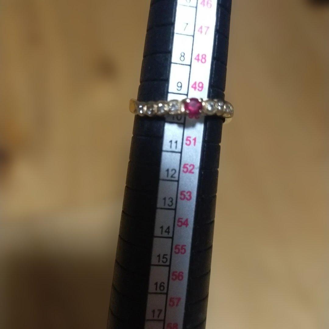 専用です ルビー付きゴールドリング 14k