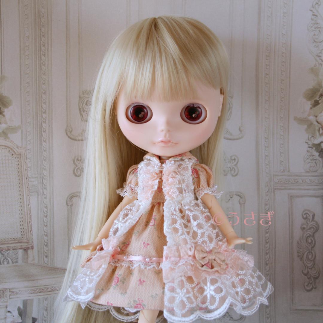 く*ち様 22㎝ドール用 レイヤードドレスセット ハット イヤリング【1164】