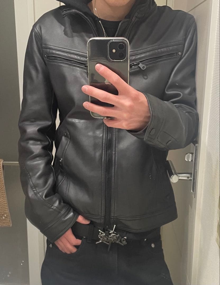 ジャケット・アウター leather jacket archive vkei opium y2k